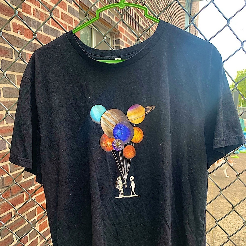 Cute oversized planet shirt size-L